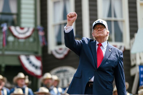 'God Is Angry': Internet Erupts After Violent Hail Storm Abruptly Shuts Down Trump's Mount Rushmore Speech