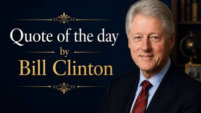 Quote of the day by Bill Clinton: “If you live long enough, you'll make mistakes. But if you learn from them, you'll be a better person. It's how you handle adversity, not how it affects you. The main thing is never quit, never quit, never quit.”
