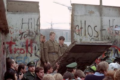 Cold War in south London over chunk of Berlin Wall in man's garden