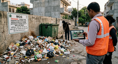 AI to fake cleanups, GPS app to skip work: Gurugram civic body officials fired for using AI-edited photos to show garbage complaint was resolved; MCG says waste was still lying at the site