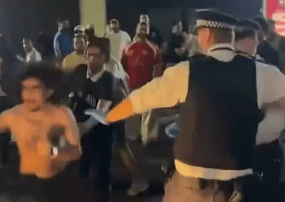 Man hit by car as jubilant Egypt fans spark chaos on London's Edgware Road