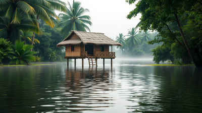 Why houses in the Philippines stand on wooden stilts to survive floods, typhoons and extreme heat