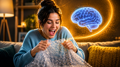 Psychology says adults who can’t resist popping bubble wrap aren’t being immature, they may be enjoying one of the brain's simplest forms of satisfaction