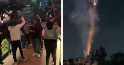 Mexico fans set off fireworks outside England hotel ahead of World Cup clash