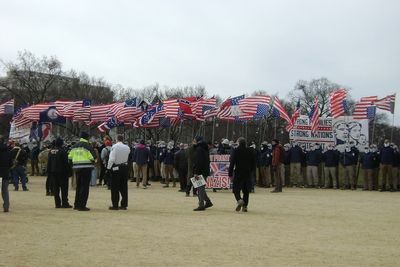 Masked White Nationalists Carry Confederate Flags, Chant 'Reclaim America' During July 4 March in DC