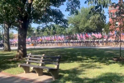 Hundreds of ‘Patriot Front’ white nationalists march through DC chanting ‘reclaim America’