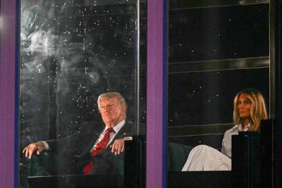 Trump goes on manic 105-post Truth Social free-for-all hours after his July 4 MAGA-fest is beset by weather chaos