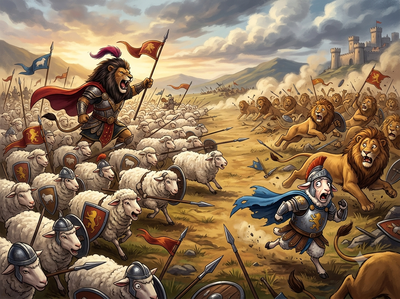 Proverb of the day: 'An army of sheep led by a lion would defeat...' Life lessons on leadership, strength, skills, strategic vision and courage