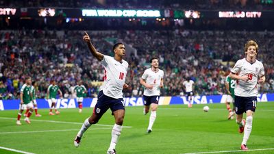 Ten-man England survive Mexico comeback to knock out World Cup co-hosts