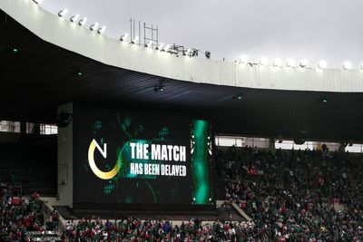 England fans vow to wait ‘as long as it takes’ after Mexico game delay