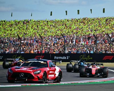 Leclerc holds off Russell and Hamilton to win chaotic British F1 GP