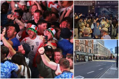 'We're going home!' London empties out as fans pull sickies after England's 4am World Cup win over Mexico