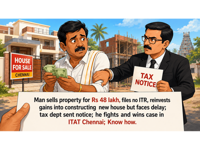 Man sells property for Rs 48 lakh, constructs a new house but faces delay, income tax dept denies Section 54 claim; he fights and wins case in ITAT Chennai