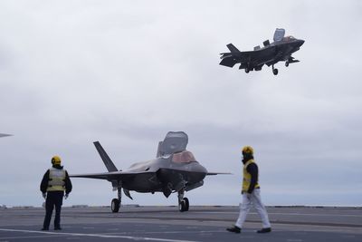 F-35 jets intercepted Russian plane following UK carrier strike group, MoD says