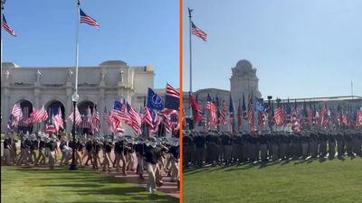 Hundreds of masked men with Confederate flags marched the streets of Washington DC on the 4th of July, their goal: ‘Reclaim America!’