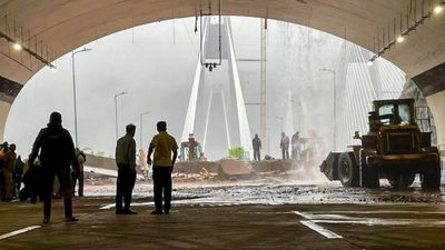 Nine weeks in, Mumbai-Pune Expressway's Missing Link partially shut as heavy rain triggers landslide