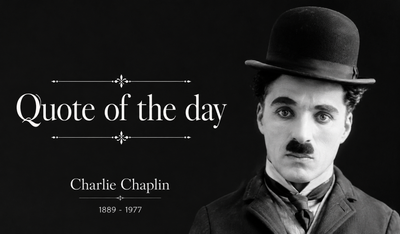 Quote of the Day by Charlie Chaplin: “Failure is unimportant. It takes courage to...” Are you avoiding failure—or avoiding the courage that success demands? Inspiring lessons on courage, discipline, perseverance, and self-acceptance by legendary British comedic artist and filmmaker that still transform modern life