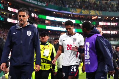 How many games will Jarell Quansah miss after red card against Mexico?