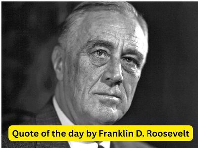 Motivational Quote of the Day by former US President Franklin D. Roosevelt: “Happiness is not in the mere possession of money; it lies in..."