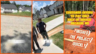 Upon request, North Carolina landscaper delivered a two-day job in 6 hours. Then the client offered a pay cut: ‘You took less than half the time’