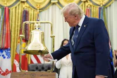 Trump rings New York Stock Exchange bell to mark first trading day for ‘Trump accounts’