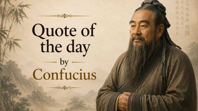 Quote of the day by Chinese philosopher Confucius: "Attack the evil that is within yourself, rather than attacking…"