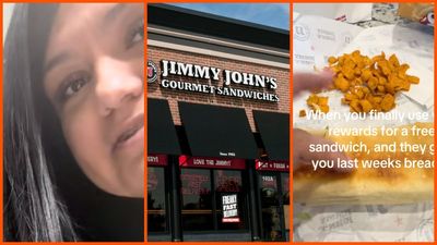 Woman cashes in Jimmy John’s rewards points on a sandwich. Then the bread made a ‘knocking’ sound