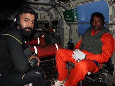 Indian Navy successfully evacuates stranded fisherman off Visakhapatnam coast