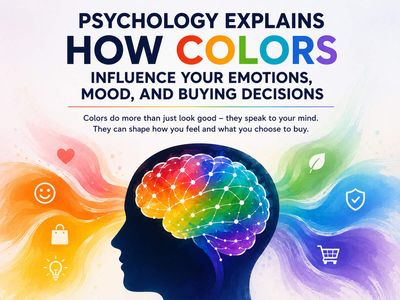 Psychology explains how colors influence your emotions, mood, and buying decisions