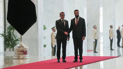 Explosions rock Damascus on second day of Macron's visit to Syria