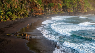 Why Spain's Playa de Nogales has black sand: The volcanic science behind its striking Atlantic beach
