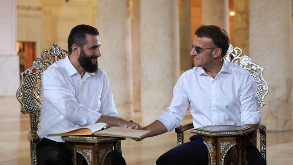 Macron makes historic visit to Syria despite security concerns