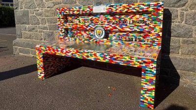 11,000 Lego bricks turned into school memorial bench for 12-year-old Matthew Girard, who died of cancer