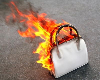 My handbag burst into flames – and I found a surprising bright side