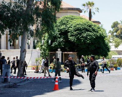 Bombs explode near Damascus hotel housing Macron on Syria visit