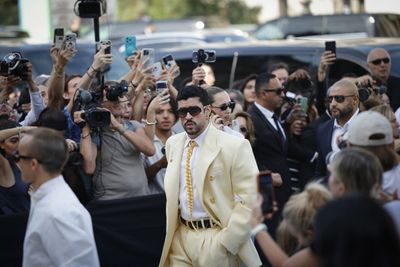Bad Bunny's Schiaparelli Suit Hides Musical Easter Eggs in a Celebrity Style Triumph at Haute Couture Week