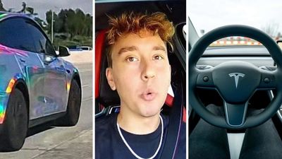 'Get Blinded By It': BMW Driver Sees Holographic Tesla On Highway. Then He Notices How Light Is Reflecting Off It. Is That Legal?