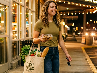Psychology of self-reward says bringing reusable bags to the grocery store doesn't guarantee a purely virtuous cart; research found shoppers also added more indulgent foods
