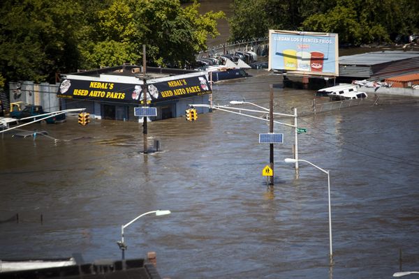 Flooding Rain Triggered a New Jersey Store Roof Collapse and Left Drivers Stranded in Rising Water