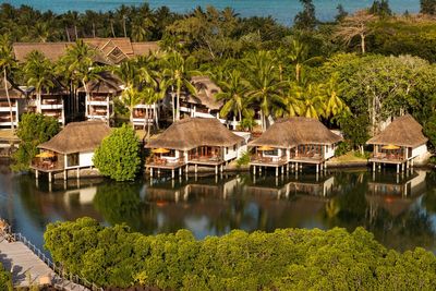 This Mauritius hotel has a floating restaurant above a nature-filled lagoon