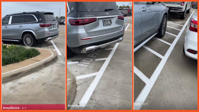 Houston woman loses it after seeing a Nissan parked in a no-parking zone meant for disabled access: ‘Get a grip on reality’