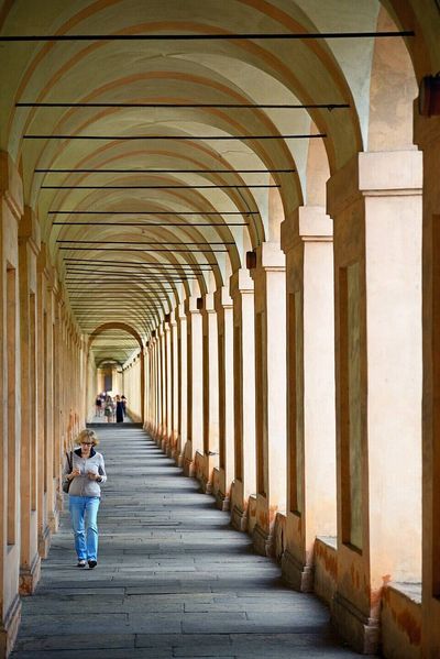 The world's longest colonnade is an Italian covered walkway almost 4 kilometres long with 666 arches