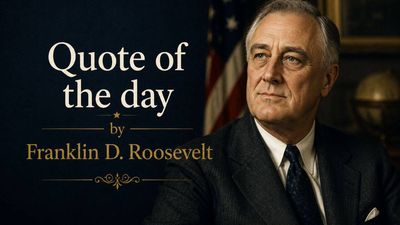Quote of the day by Franklin D. Roosevelt: "Men are not prisoners of fate, but only prisoners of…"