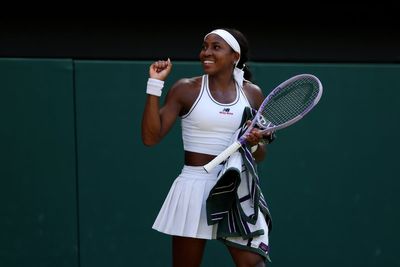 Coco Gauff wins all-American clash with Jessica Pegula to continue best-ever Wimbledon run