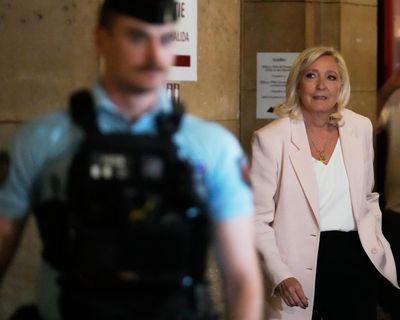 Why is Marine Le Pen running for French presidency after court confirmed conviction?