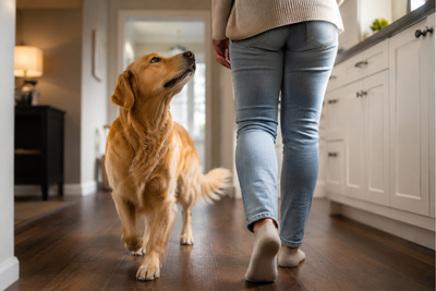 Why does your dog follow you everywhere? Experts explain when it's a sweet sign of love — and when it could signal something more