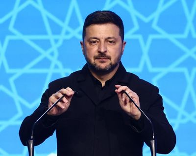 Nato should let Ukraine join to ‘make all of us stronger’, says Zelenskyy