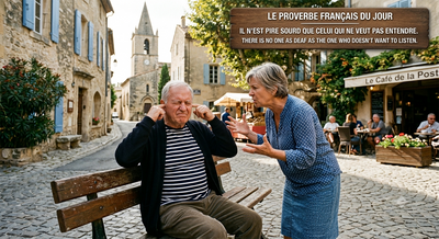 French Proverb of the Day: 'There is no one as deaf as the one...-' A timeless lesson on open-mindedness, wisdom, and the power of listening