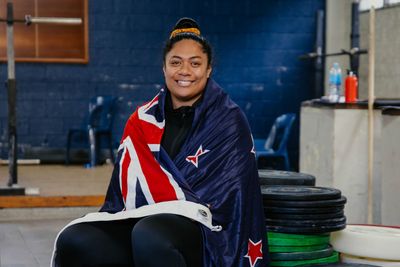 From wedding dress to weights, Silver Fern’s daughter lifts her way to Glasgow