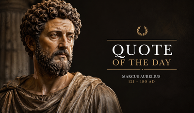 Quote of the Day by Marcus Aurelius: "The people I deal with today will be meddling, ungrateful... They are like this because..." - powerful life lessons on emotional intelligence, patience, self-control, and why true peace begins with your own mind